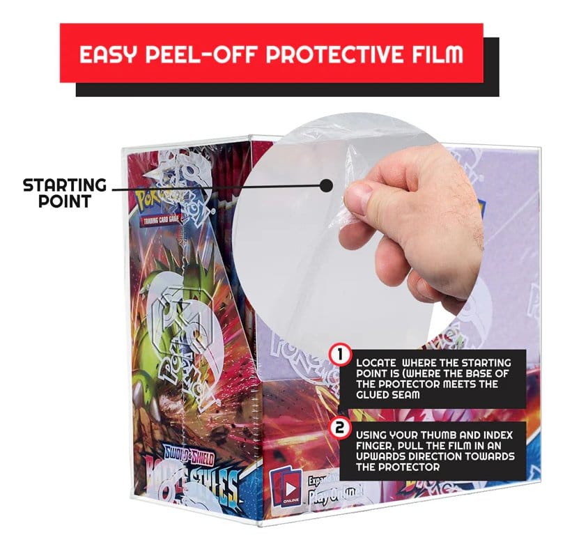 Evoretro Pack 1 boîte de protection en PET pour Pokémon Booster Box