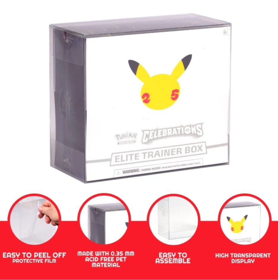 Pack 5 boîtes de protection en PET pour Booster Boxes / Elite Trainer Boxes Ver. 2