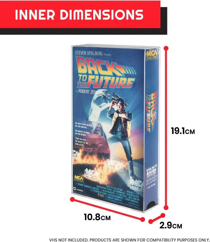 Pack 25 boîtes de protection en PET pour Cassettes VHS