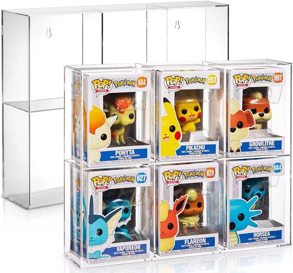 Evoretro présentoir vitrine acrylique pour 6 Funko Pops