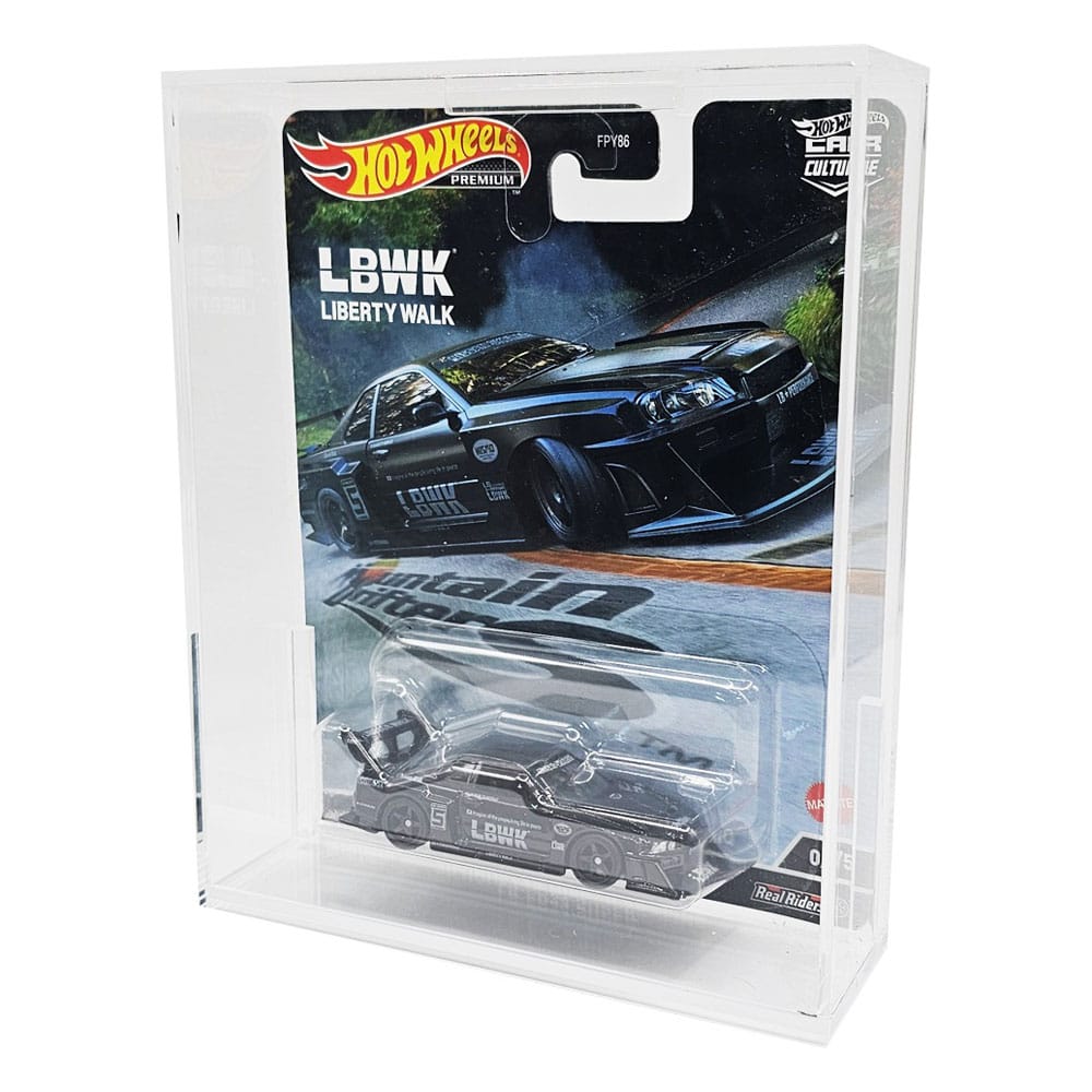 Hot Wheels pack 2 boîtes de protection en acrylique pour Premium