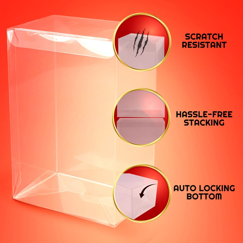 Pack 10 boîtes de protection en PET pour figurines Amiibo