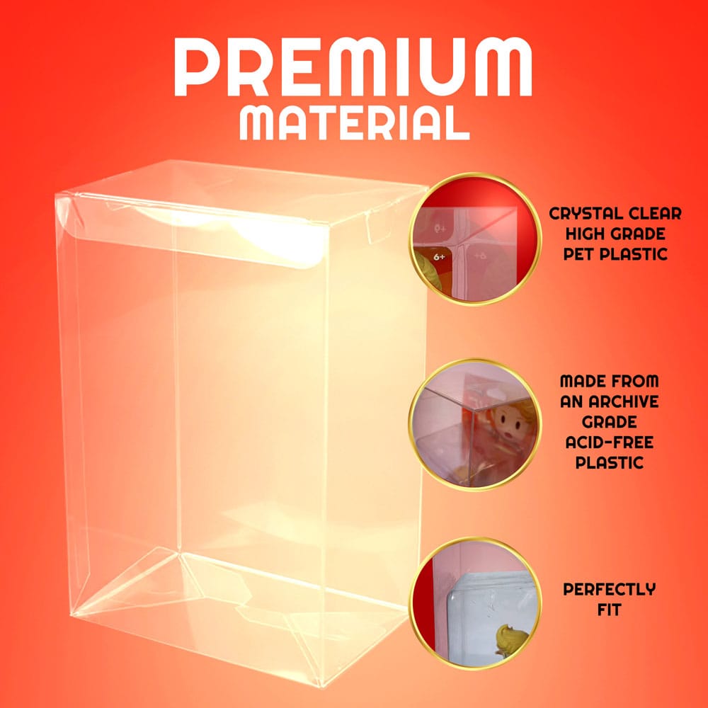 Pack 10 boîtes de protection en PET pour figurines Amiibo