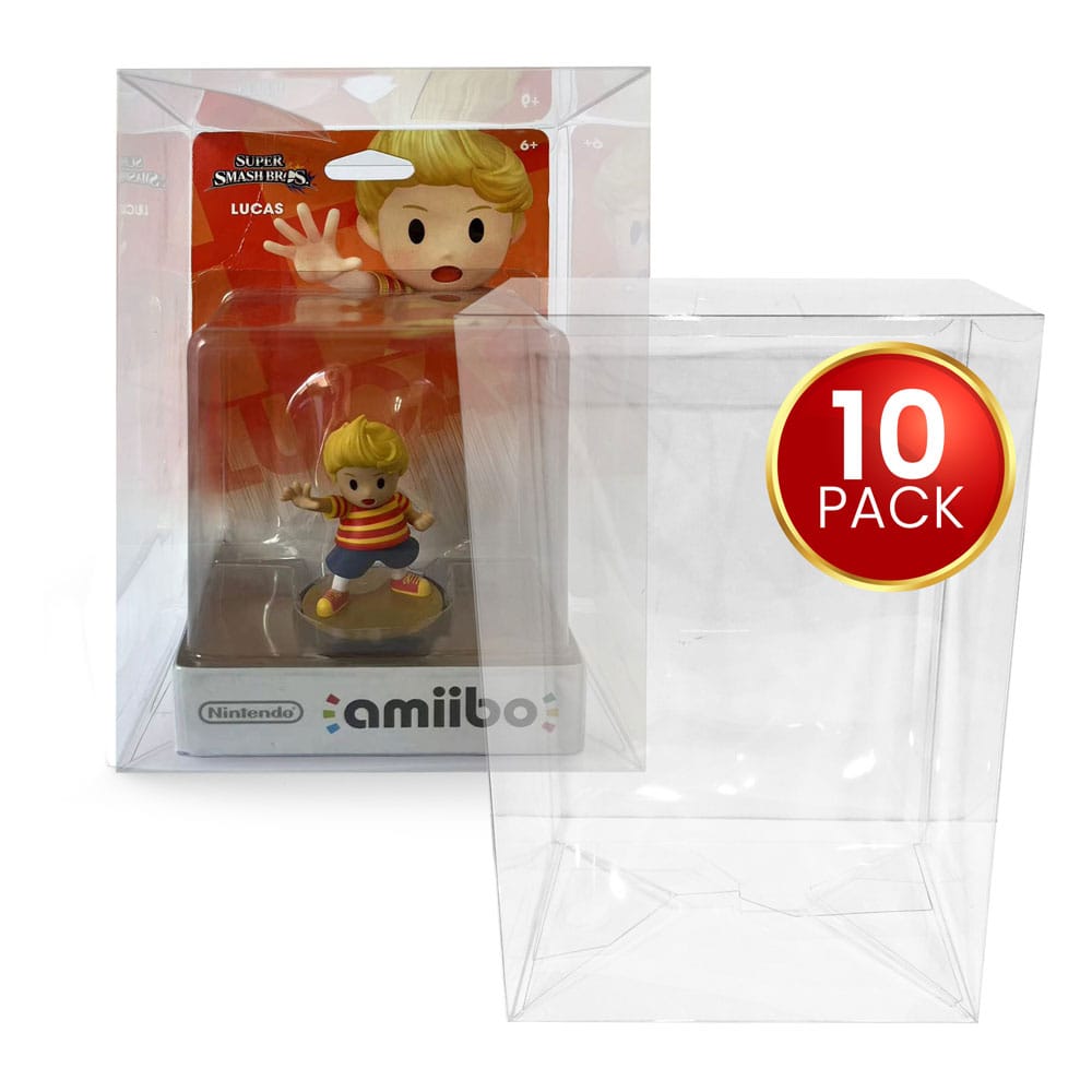 Pack 10 boîtes de protection en PET pour figurines Amiibo