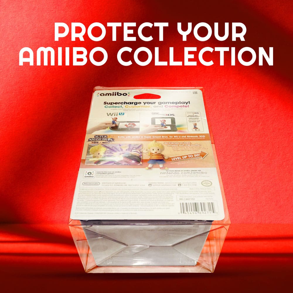 Pack 10 boîtes de protection en PET pour figurines Amiibo