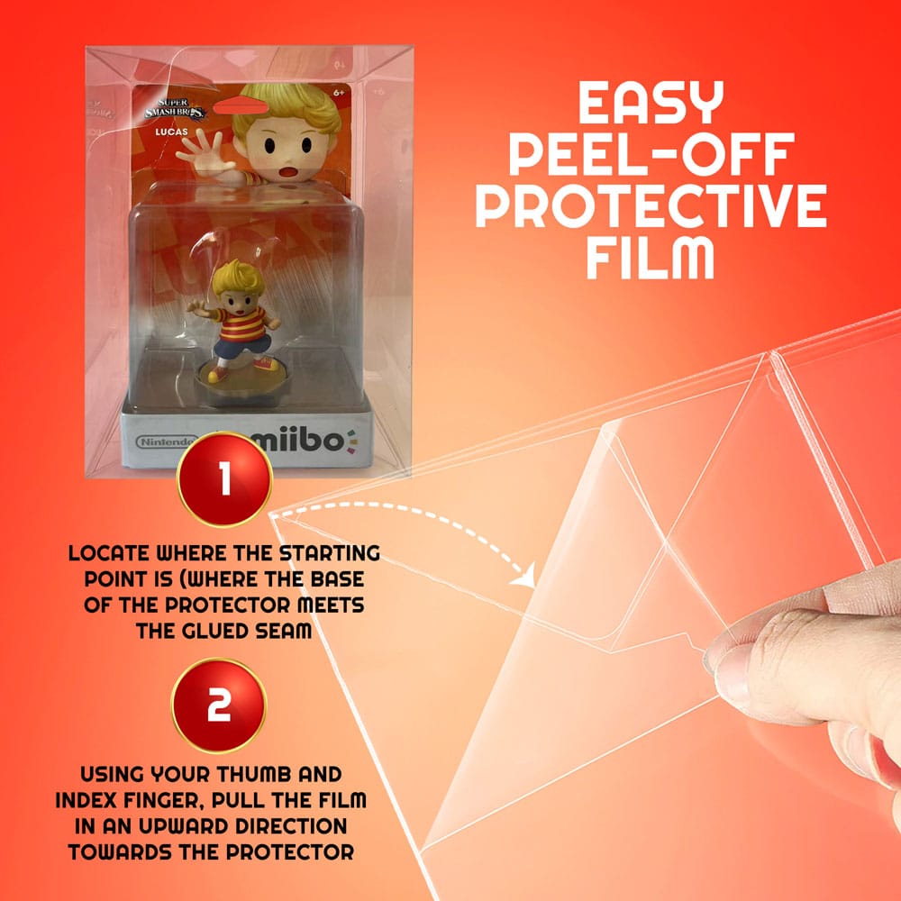 Pack 10 boîtes de protection en PET pour figurines Amiibo