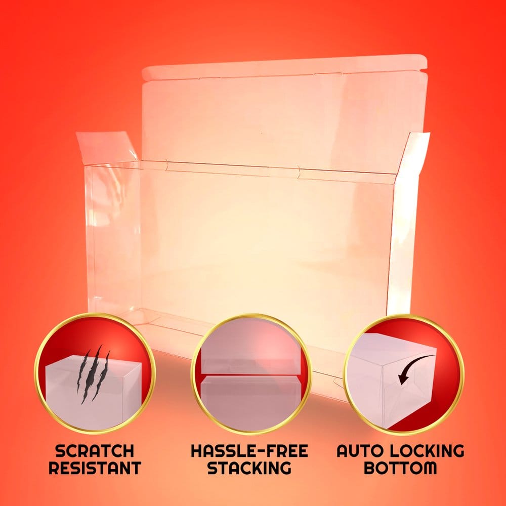 Evoretro Pack 2 boîtes de protection en PET pour Pokémon 151 Écarlate et Violet Collection Ultra-Premium Box