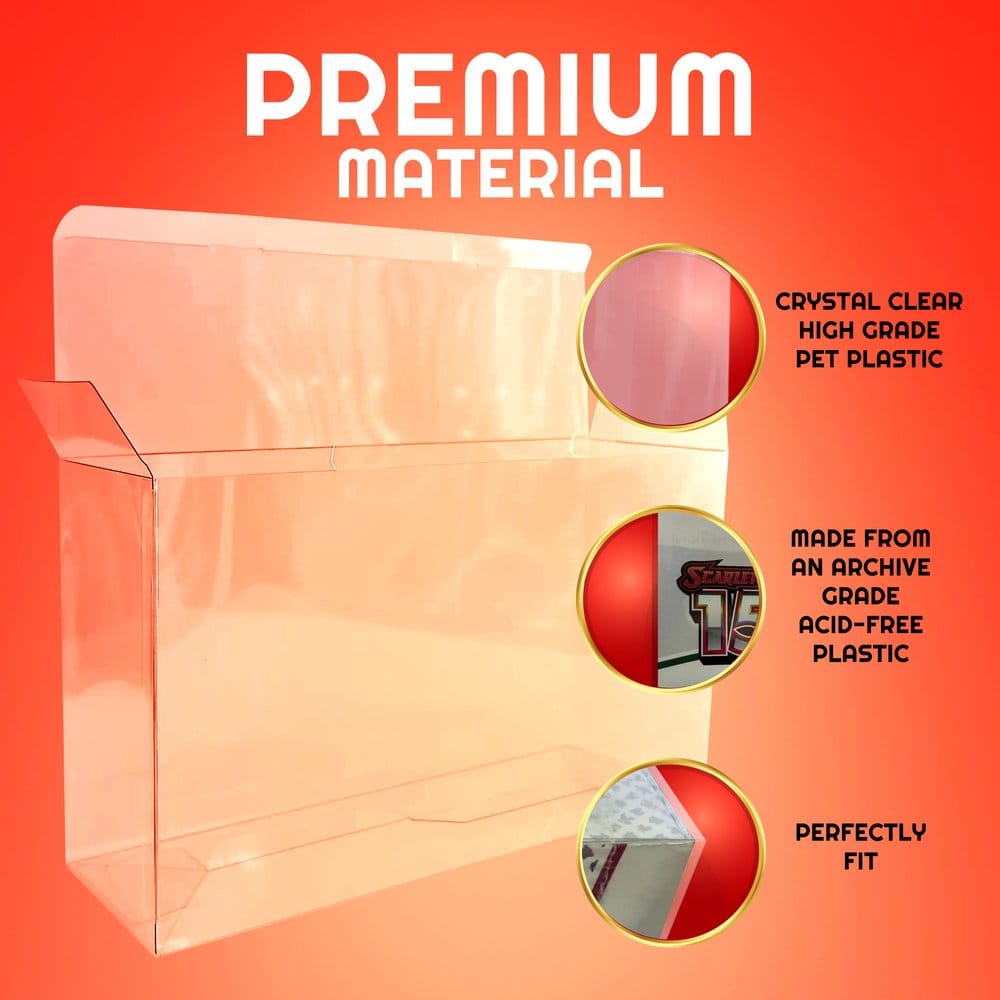 Evoretro Pack 2 boîtes de protection en PET pour Pokémon 151 Écarlate et Violet Collection Ultra-Premium Box