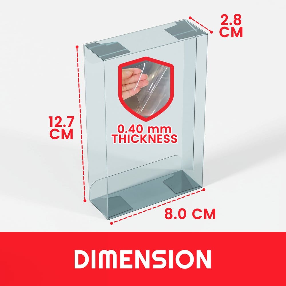 Evoretro Pack 5 boîtes de protection en PET pour Pokémon Small Tins 8x3x13cm