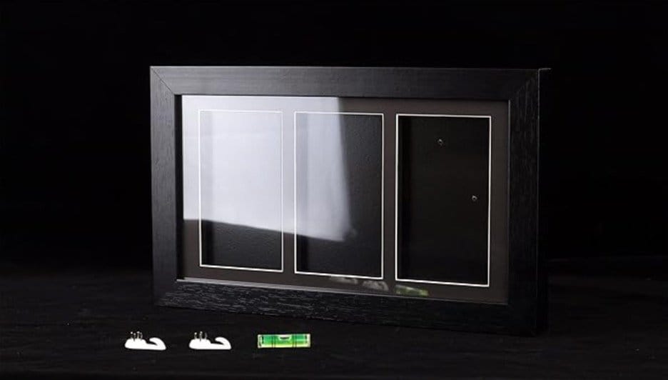 Evoretro Cadre d'Affichage Vitrine pour 3 Cartes en Boîtier Magnétique