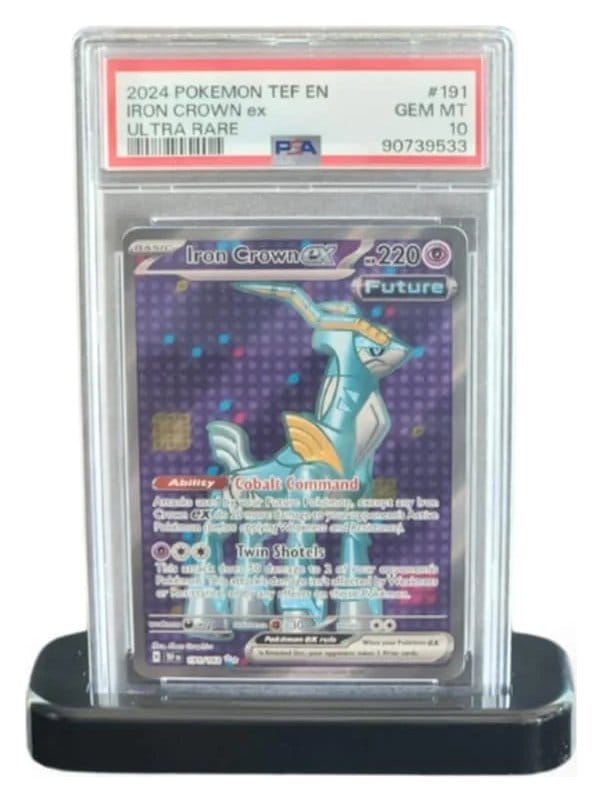 Evoretro Display Stand pour Slabs de Cartes Gradées PSA & CGC Noir