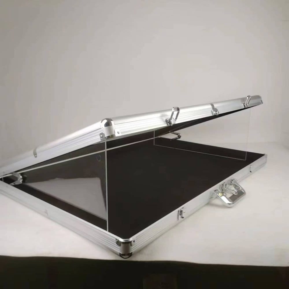 Evoretro coffret d'exposition aluminium Transparent