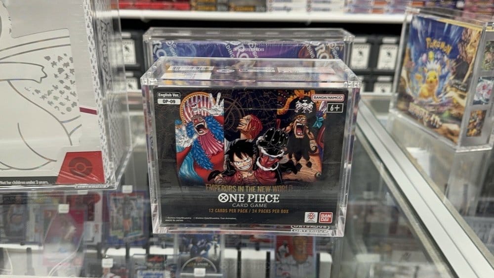 Evoretro Présentoir en Acrylique pour Boîte de Boosters Bandai One Piece TCG (Anglais)
