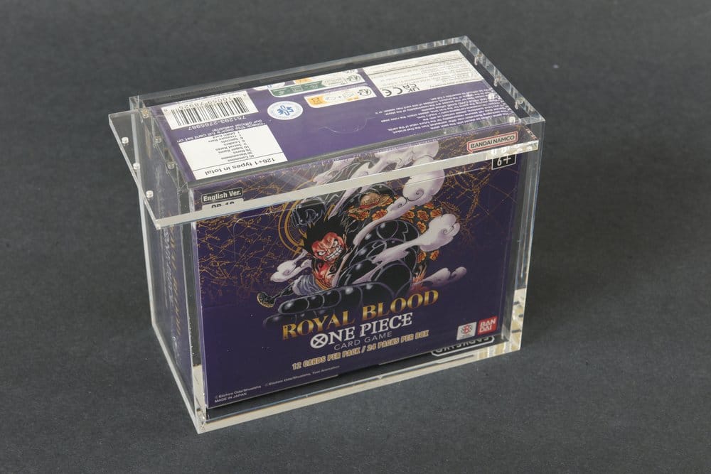 Evoretro Présentoir en Acrylique pour Boîte de Boosters Bandai One Piece TCG (Anglais)