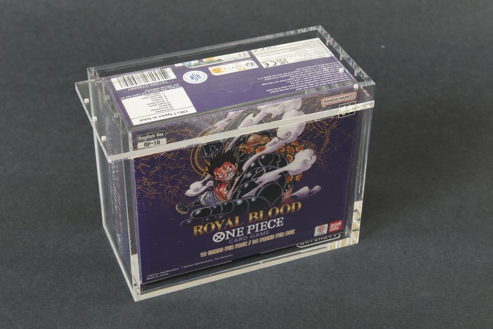 Evoretro Présentoir en Acrylique pour Boîte de Boosters Bandai One Piece TCG (Anglais)
