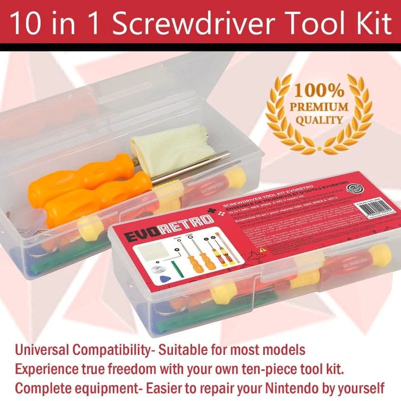 Kit 14 outils de réparation pour jeux vidéo