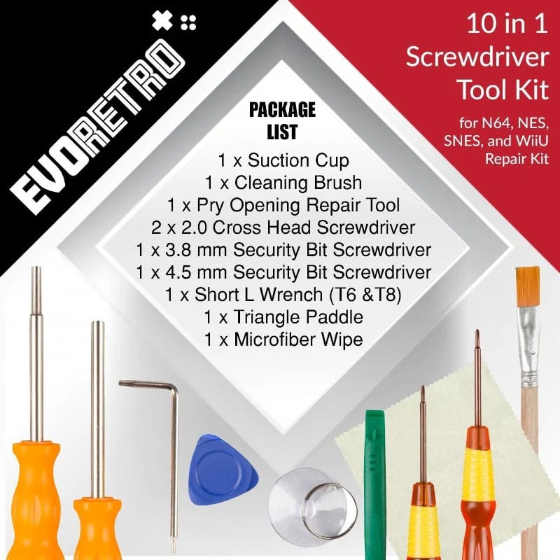 Kit 14 outils de réparation pour jeux vidéo