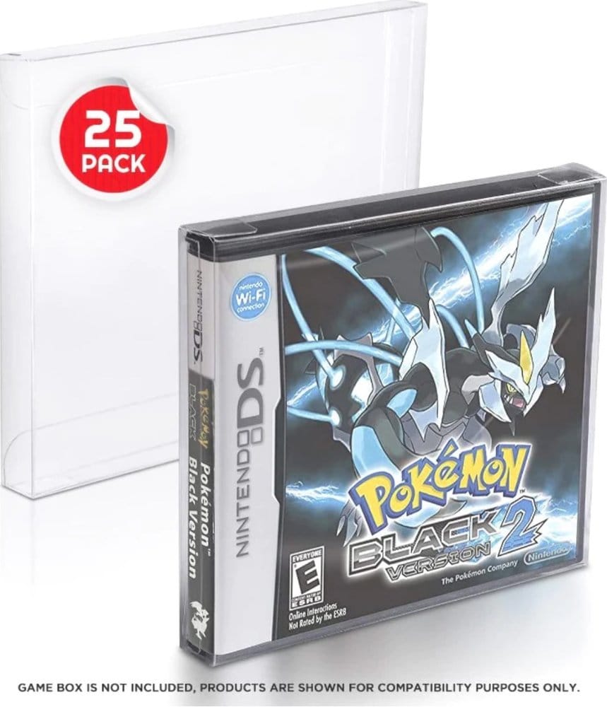 Pack 25 boîtes de protection en PET pour jeux Nintendo DS Games