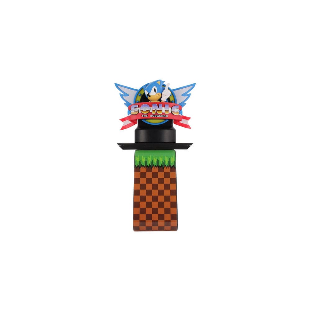 Cable Guys Ikon - Sega - Sonic the Hedgehog - Sonic Logo Support Lumineux Chargeur pour Téléphone et Manette