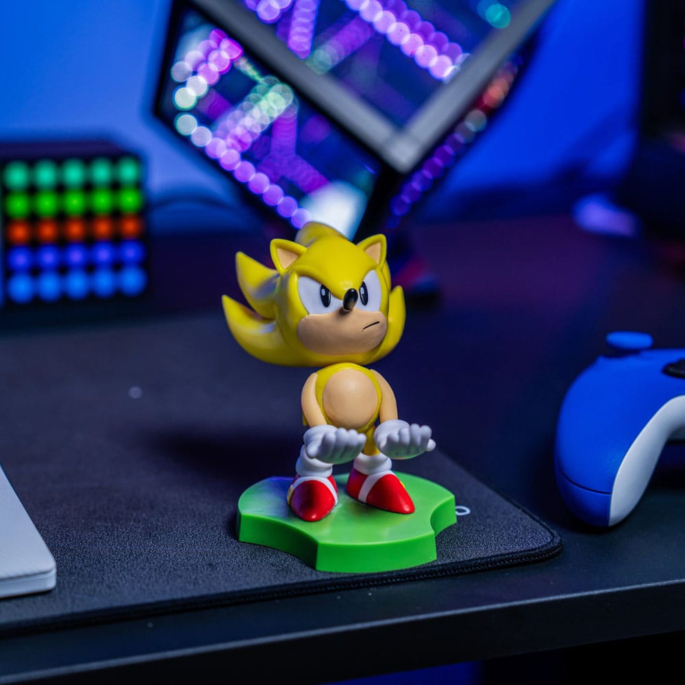 Sonic The Hedgehog mini support Holdems Super Sonic 10 cm