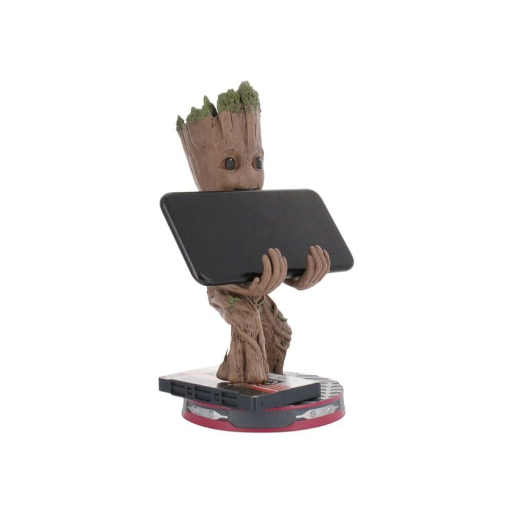 Cable Guys - Marvel - Je s'appelle Groot - Support pour téléphone et manette Groot souriant