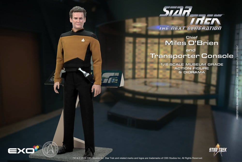 Star Trek: La Nouvelle Génération figurine 1/6 Chief Miles O'Brien with Transporter Console 30 cm