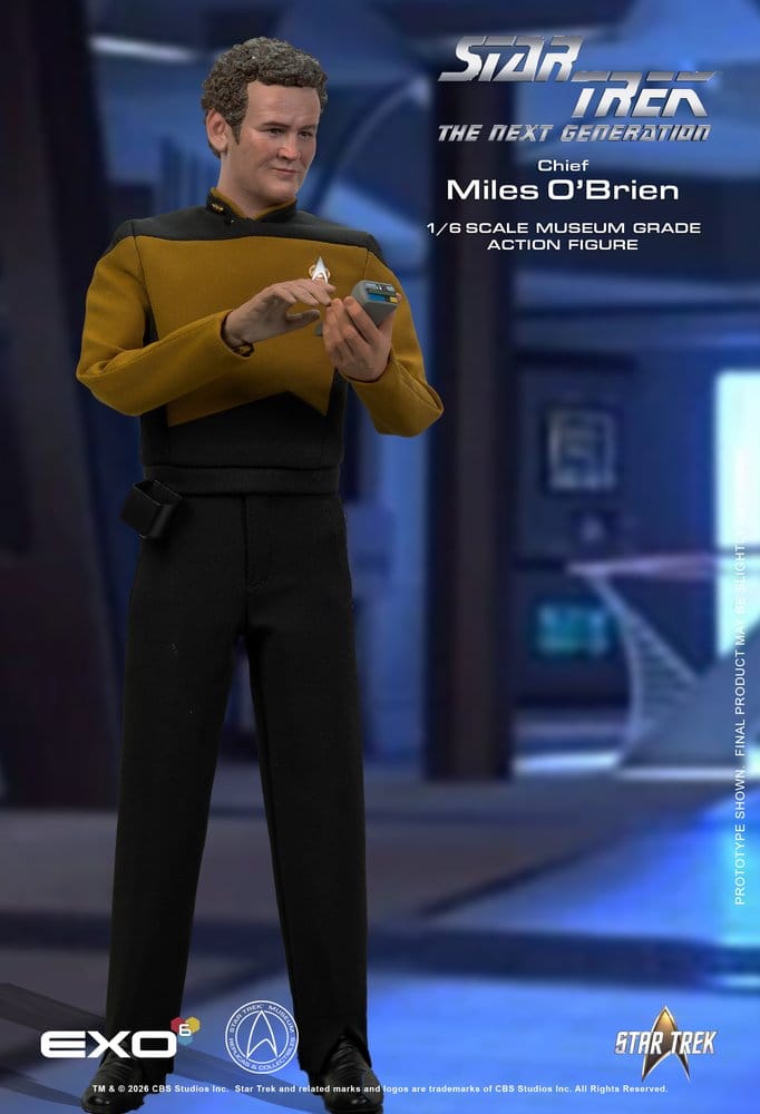 Star Trek: La Nouvelle Génération figurine 1/6 Chief Miles O'Brien with Transporter Console 30 cm