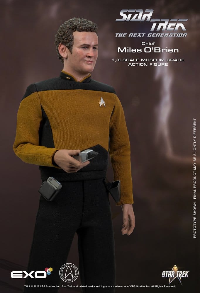 Star Trek: La Nouvelle Génération figurine 1/6 Chief Miles O'Brien with Transporter Console 30 cm