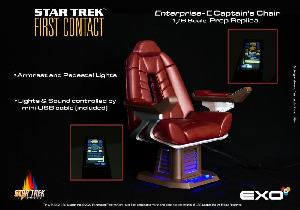 Star Trek : Premier Contact réplique 1/6 Captain's Chair 15 cm
