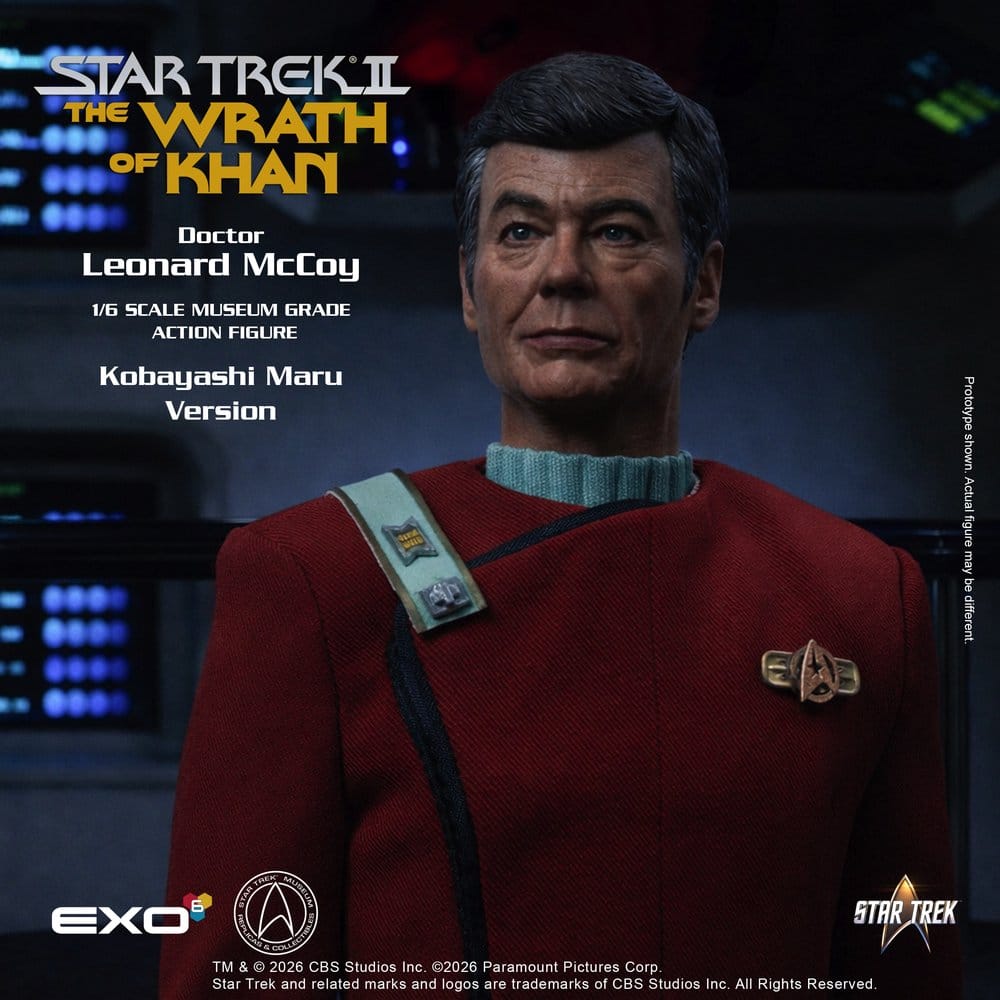 Star Trek II: La Colère de Khan figurine 1/6 Dr. Leonard McCoy Kobayashi Maru Version 30 cm