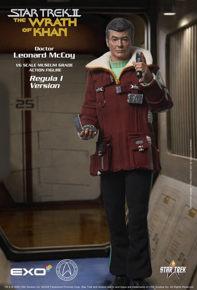 Star Trek II: La Colère de Khan figurine 1/6 Dr. Leonard McCoy Regula I Version 30 cm