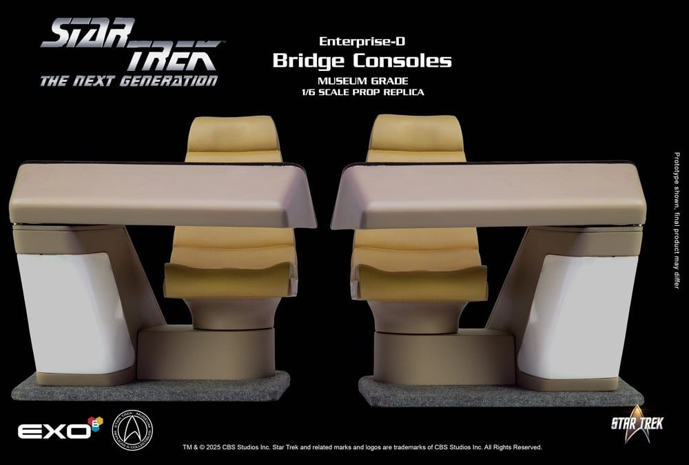 Star Trek : La Nouvelle Génération réplique 1/6 Enterprise-D Bridge Consoles Set