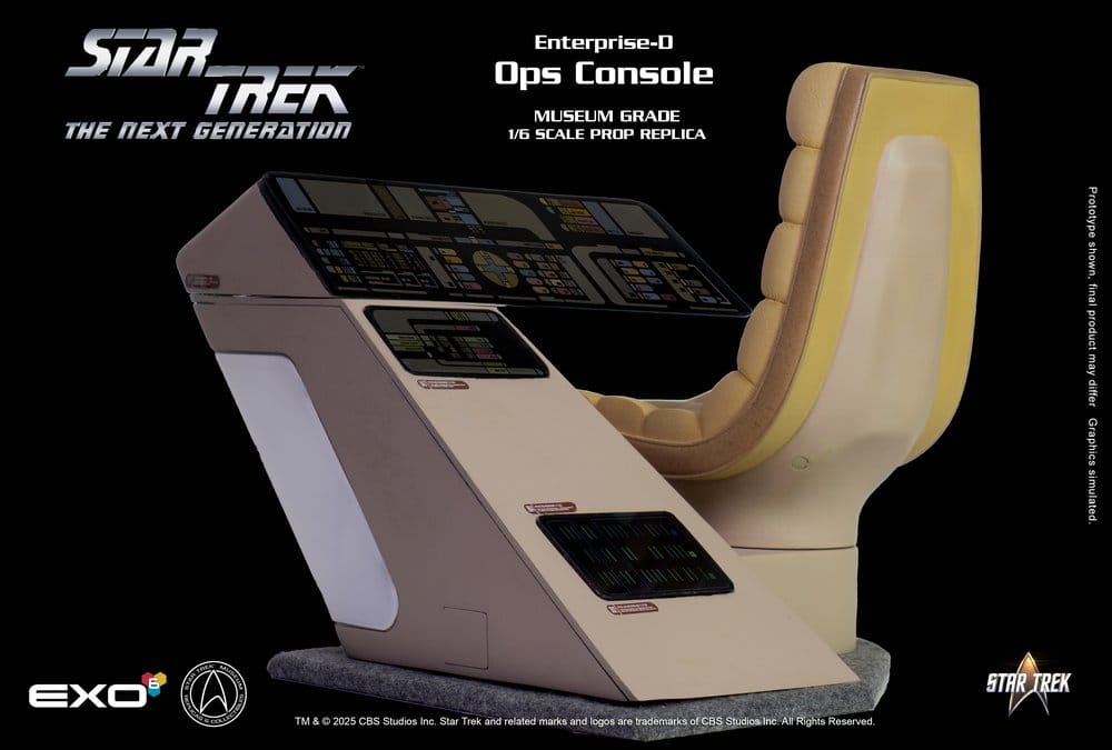 Star Trek : La Nouvelle Génération réplique 1/6 Enterprise-D Bridge OPS Console