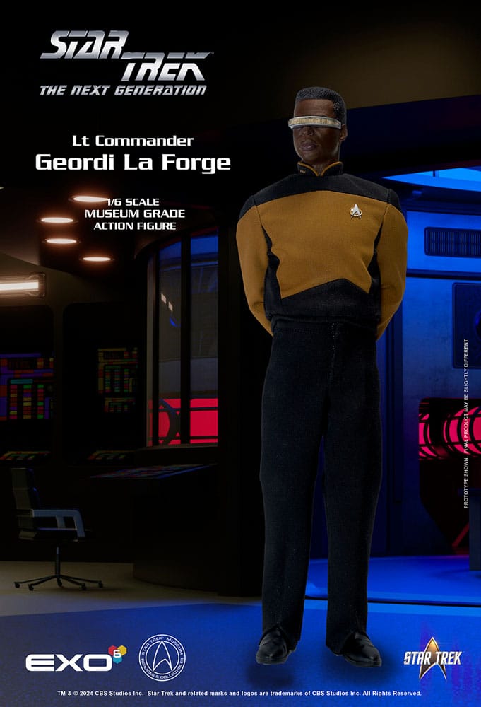 Star Trek: The Next Generation figurine 1/6 Lt. Commander Geordi La Forge (Essentials Version) 28 cm