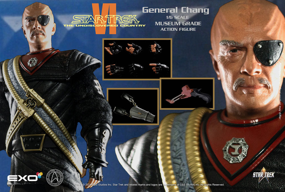 Star Trek 6 : Terre inconnue figurine 1/6 General Chang 30 cm
