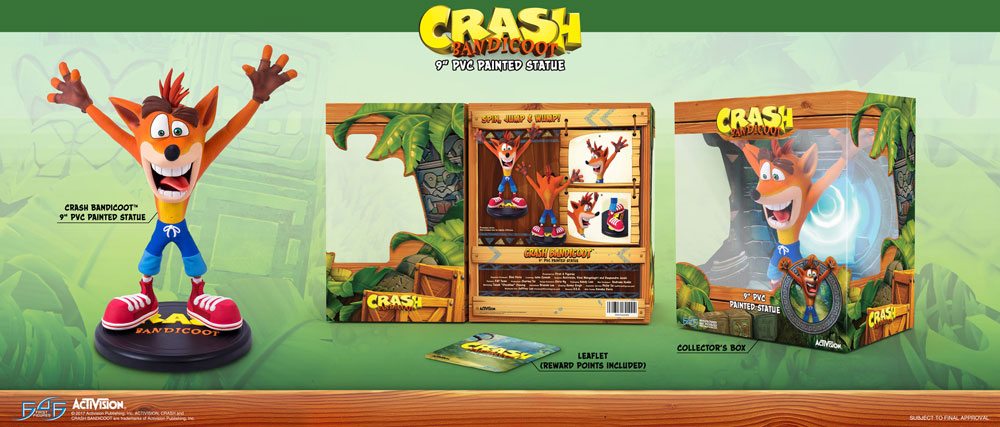 Crash Bandicoot N. Sane Trilogy statuette PVC Crash Bandicoot 23 cm