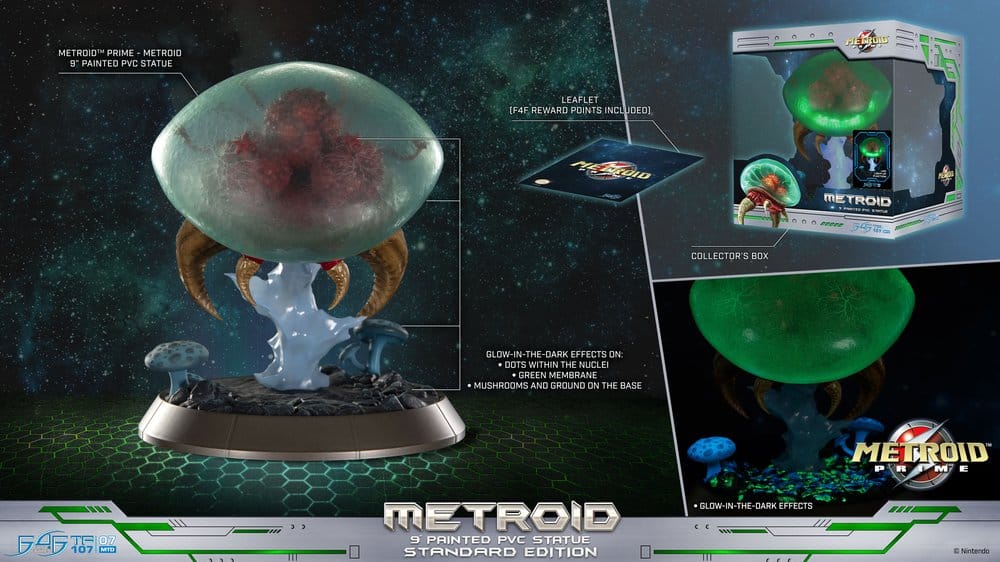 Metroid Prime figurine PVC Metroid (Standard) (Glow in the Dark) 21 cm