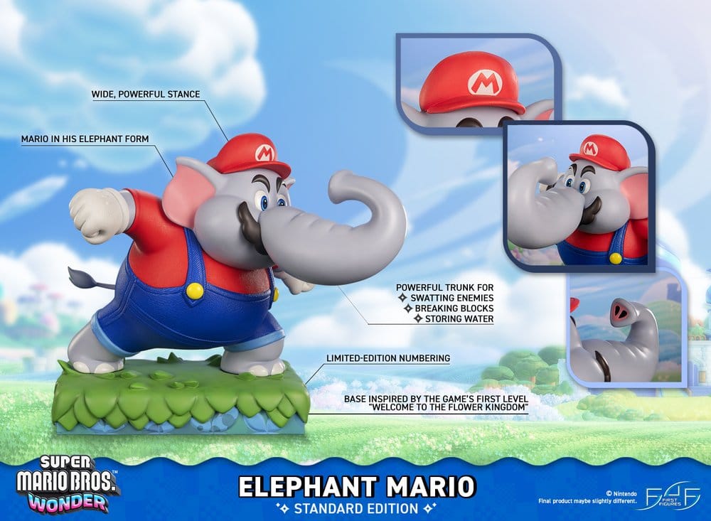 Super Mario Bros. Wonder Resin statuette Elephant Mario Standard Edition 43 cm
