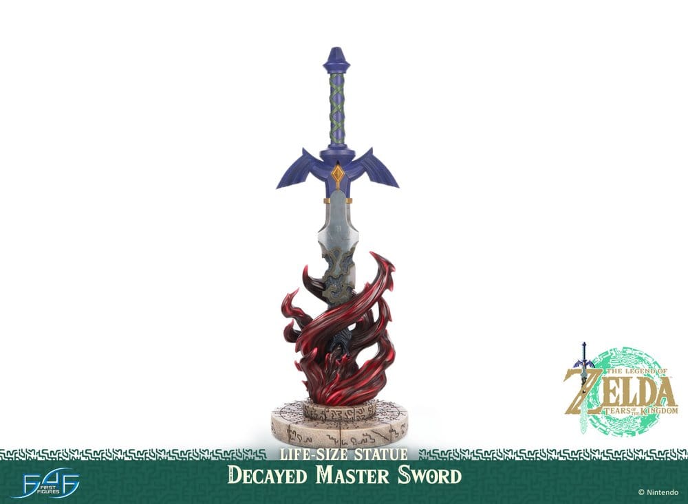 The Legend of Zelda: Tears of the Kingdom statuette 1/1 Decayed Master Sword 71 cm