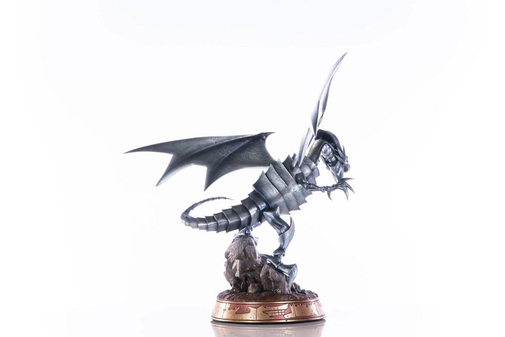 Yu-Gi-Oh! statuette PVC Blue-Eyes White Dragon Silver Edition 35 cm