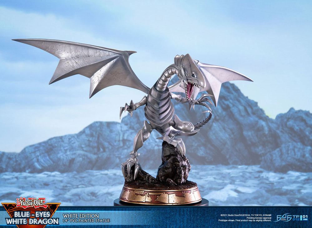 Yu-Gi-Oh! statuette PVC Blue-Eyes White Dragon White Edition 35 cm