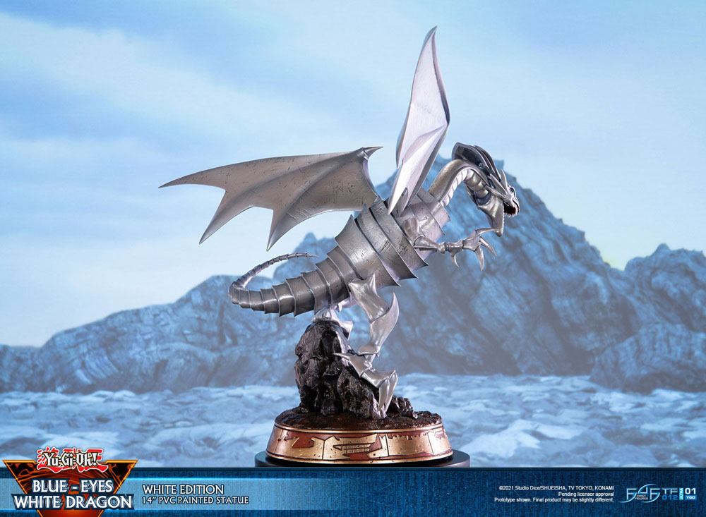 Yu-Gi-Oh! statuette PVC Blue-Eyes White Dragon White Edition 35 cm