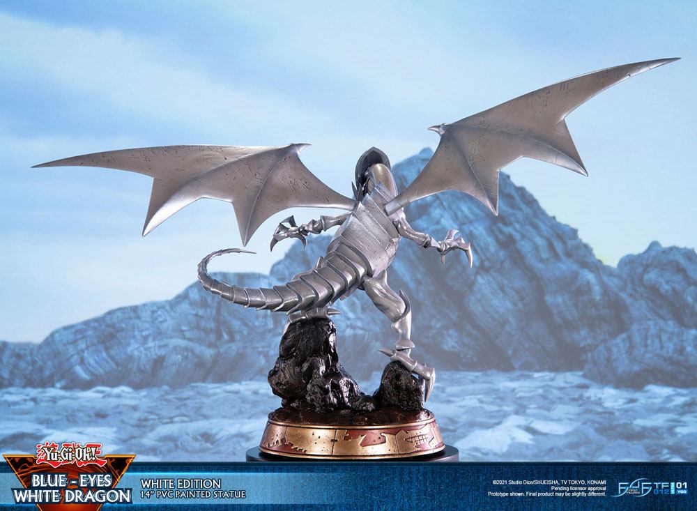 Yu-Gi-Oh! statuette PVC Blue-Eyes White Dragon White Edition 35 cm
