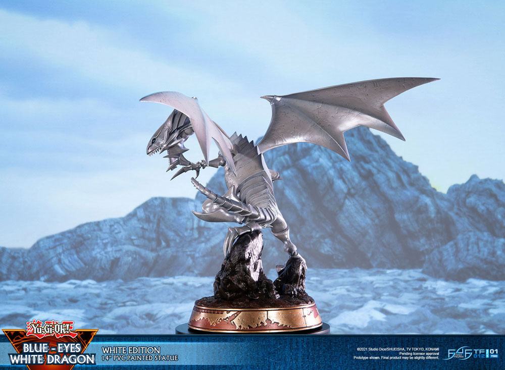 Yu-Gi-Oh! statuette PVC Blue-Eyes White Dragon White Edition 35 cm
