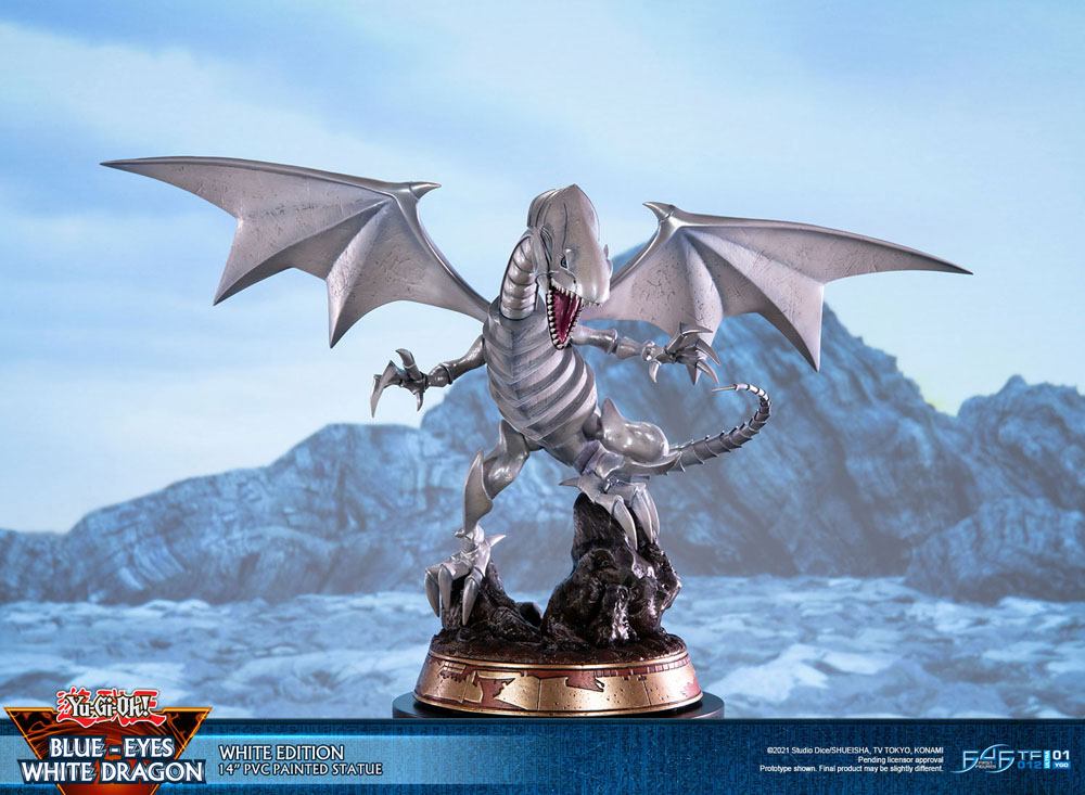 Yu-Gi-Oh! statuette PVC Blue-Eyes White Dragon White Edition 35 cm