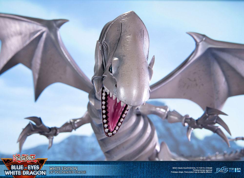 Yu-Gi-Oh! statuette PVC Blue-Eyes White Dragon White Edition 35 cm