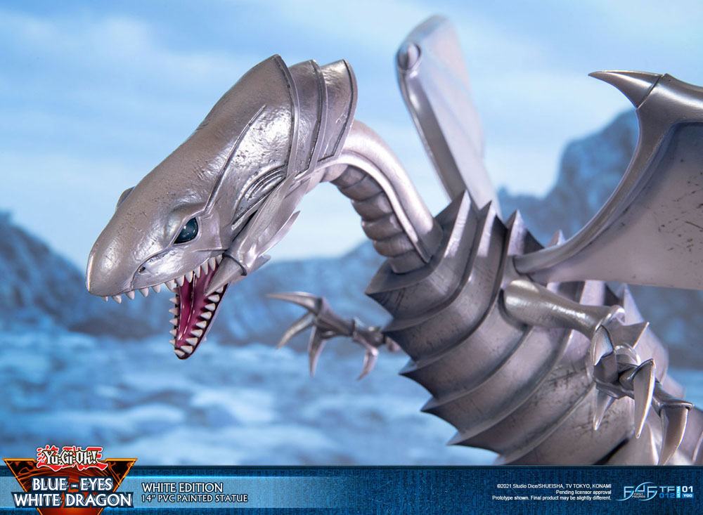 Yu-Gi-Oh! statuette PVC Blue-Eyes White Dragon White Edition 35 cm