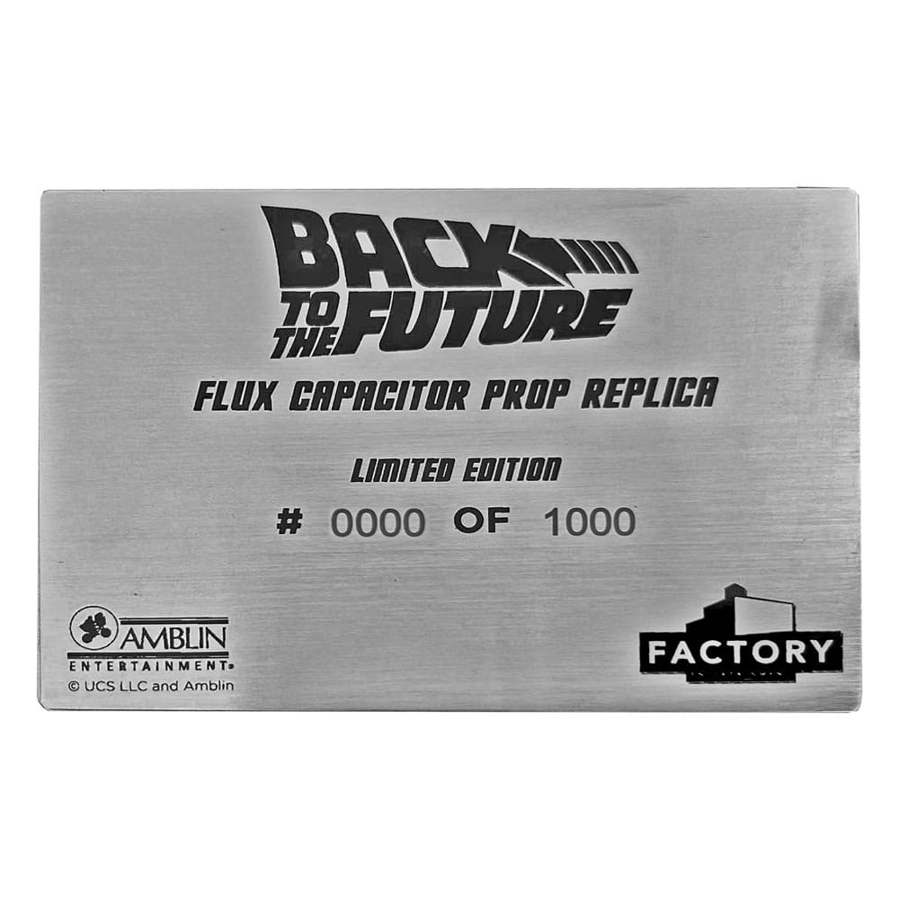 Retour vers le Futur Prop réplique 1/1 convecteur temporel Limited Edition 40 cm