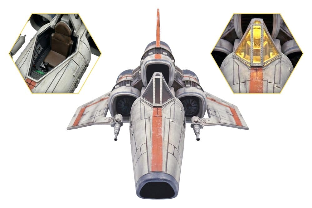 Battlestar Galactica figurine avec véhicule Colonial Viper Mk & Lieutenant Boomer