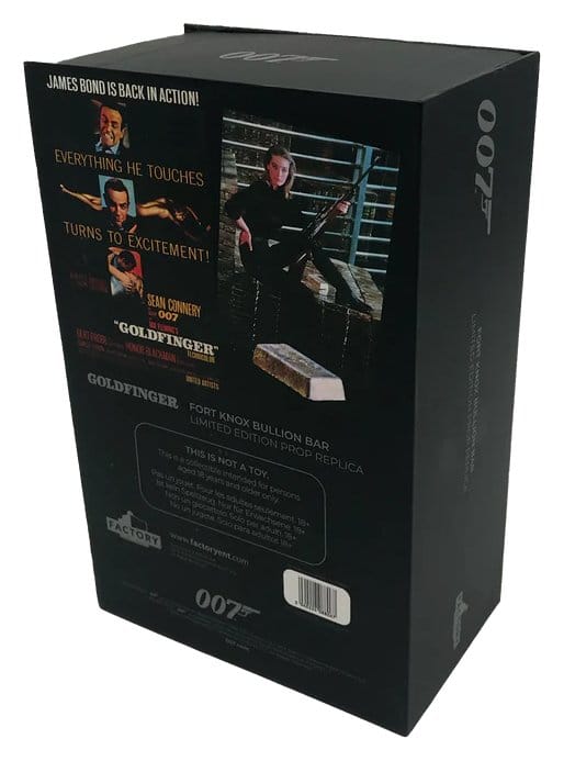 James Bond prop réplique 1/1 Goldfinger Fort Knox Bullion Bar 25 cm Limited Edition